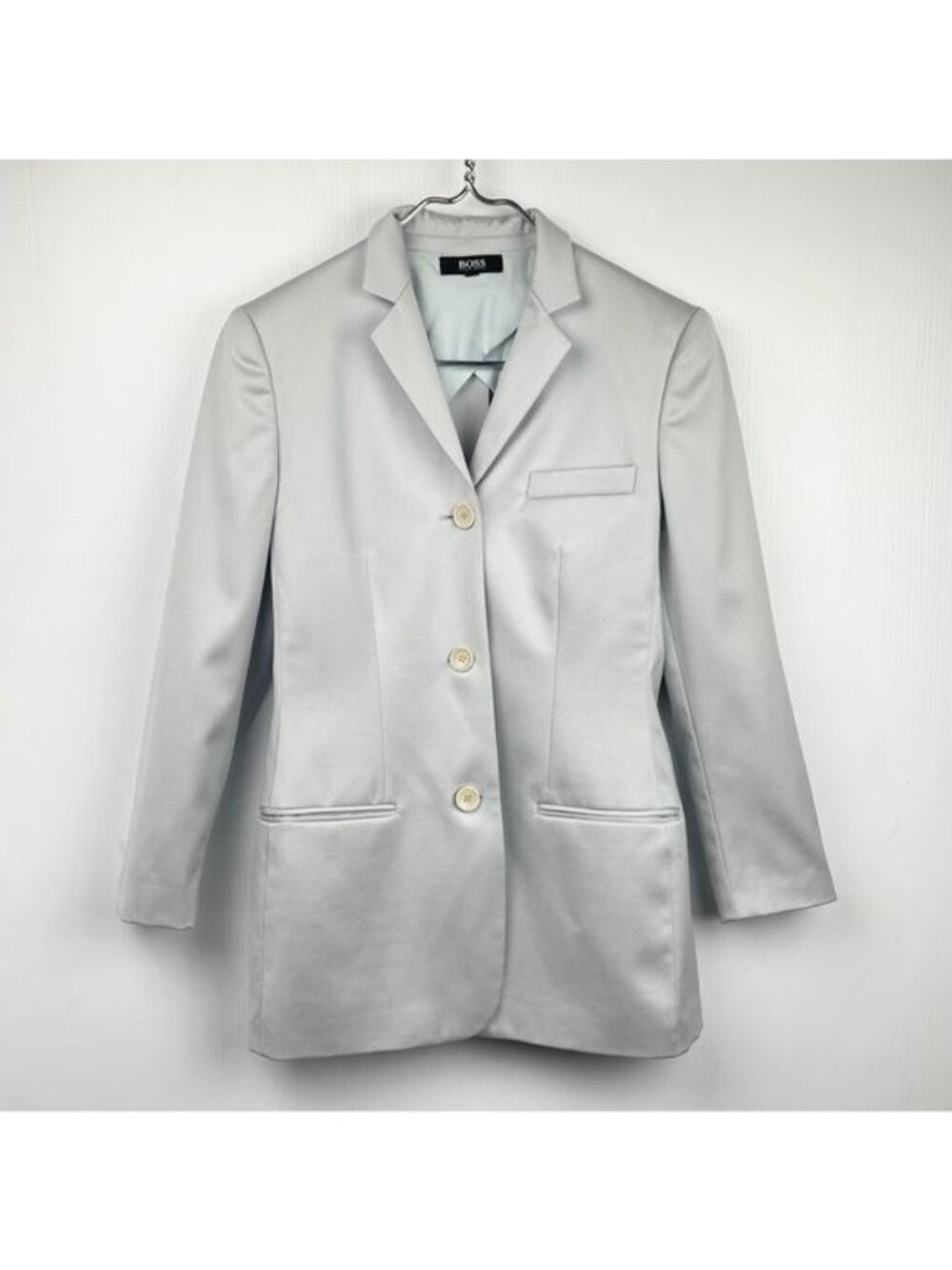 Hugo Boss 100% wool Career Blazer Gray 4